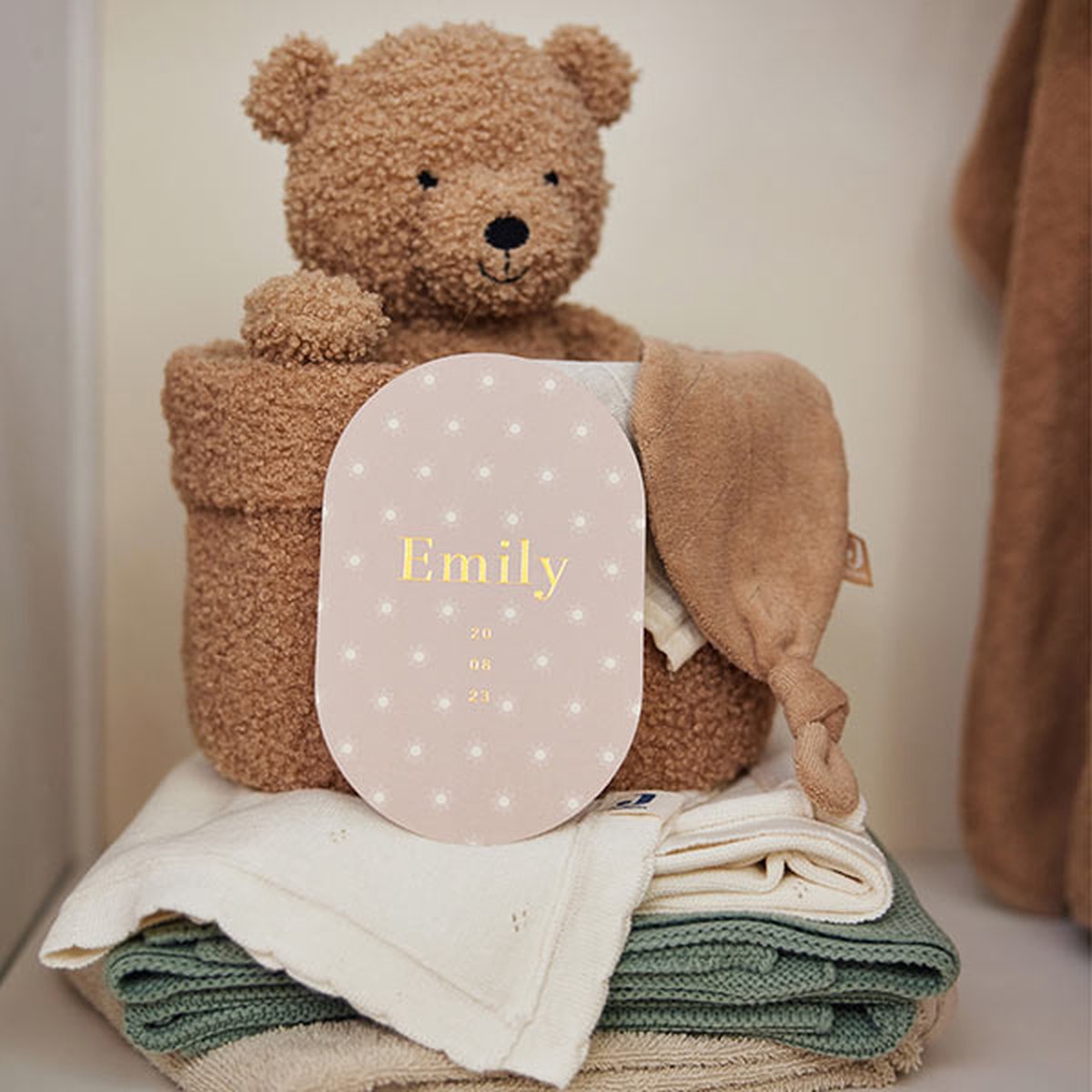 Jollein Mand Bouclé Biscuit