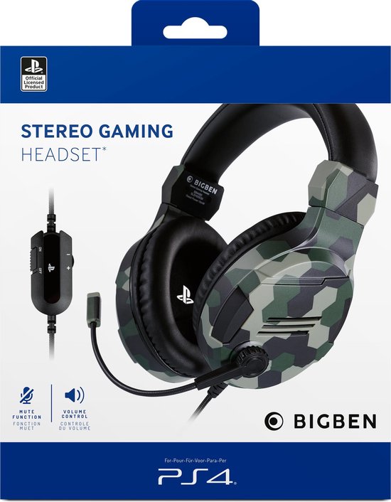 Official Licensed PS4 & PS5 V3 Stereo Gaming Headset Camo