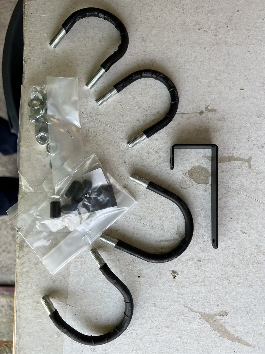 Steco Voordrager met balhoofdbevestiging 45 x 30 cm - Zwart