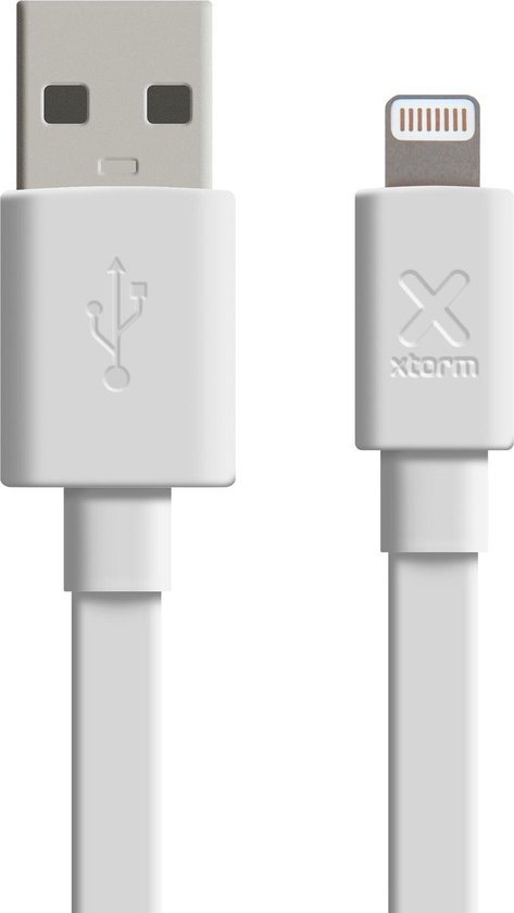 Xtorm Flat USB to Lightning cable (3m) White