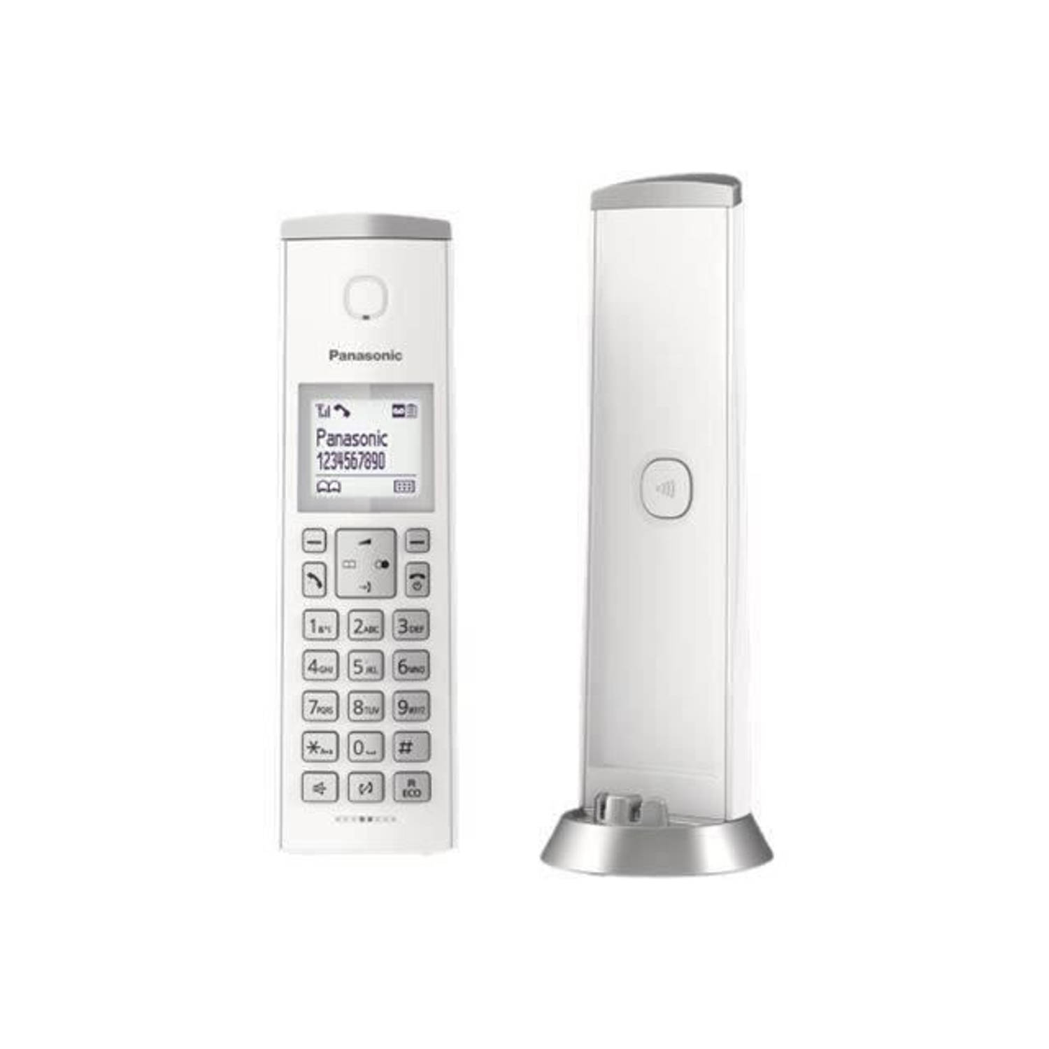 Panasonic Dect Design Residentiële Telefoon - Tgk220 - Met Antwoordapparaat - Wit