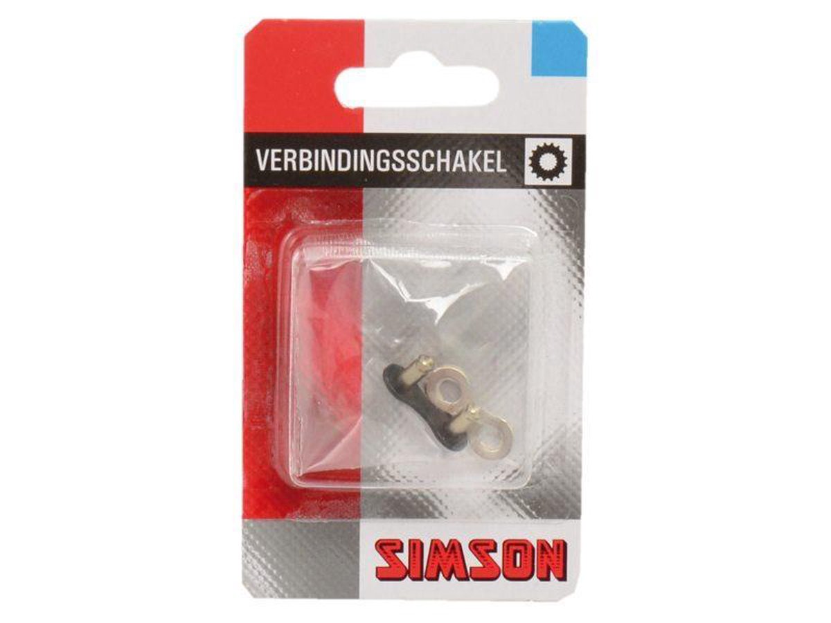Simson kettingschakel 1/2 x 1/8 staal zilver per stuk - Silver