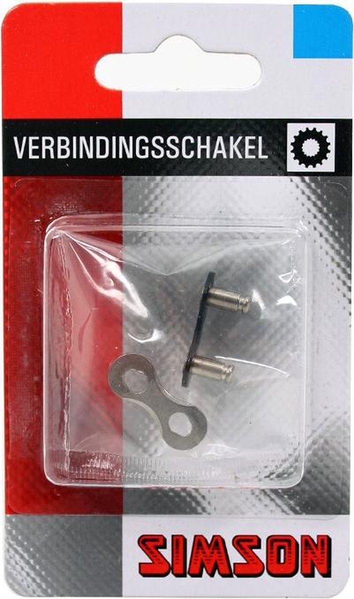 Simson kettingschakel 1/2 x 1/8 staal zilver per stuk - Silver