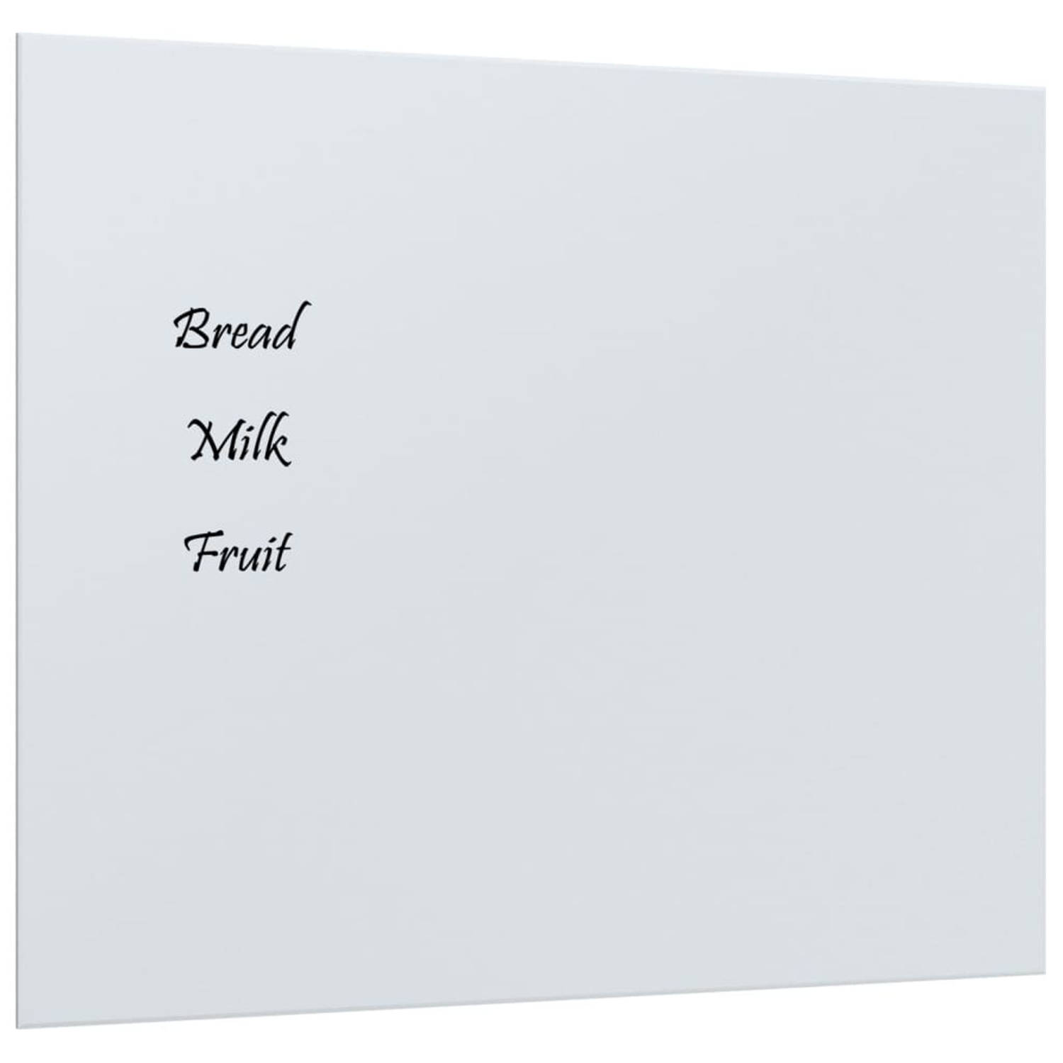 Vidaxl Magneetbord Voor Aan De Wand 60x50 Cm Gehard Glas Wit