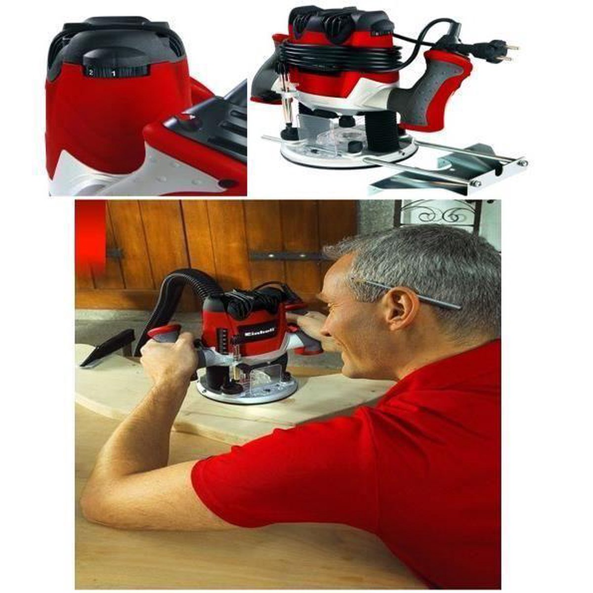 Einhell TE-RO 1255 E - Bovenfrees | 1200W - 4350490