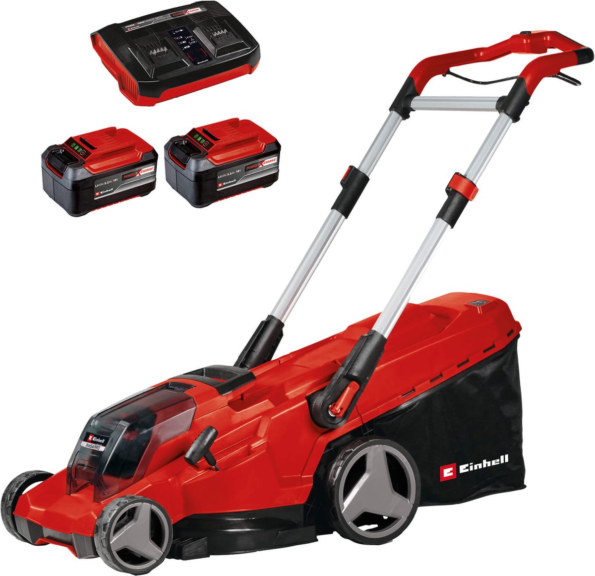 Einhell RASSARO 36/42 Li BL Kit - Accu Grasmaaier | 42 cm | 725 m2 | Incl. 2 x 5,2 Ah accu - 3413272