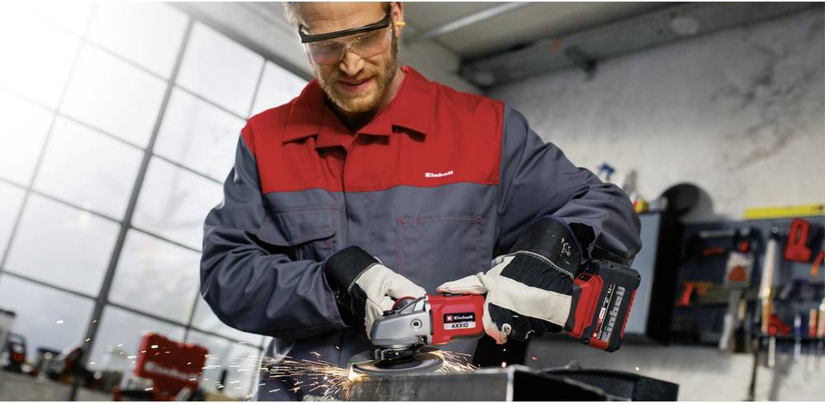 Einhell AXXIO 18/125 Q BL Solo - Accu Haakse Slijper | 18V | 125 mm | Zonder accu en lader - 4431151