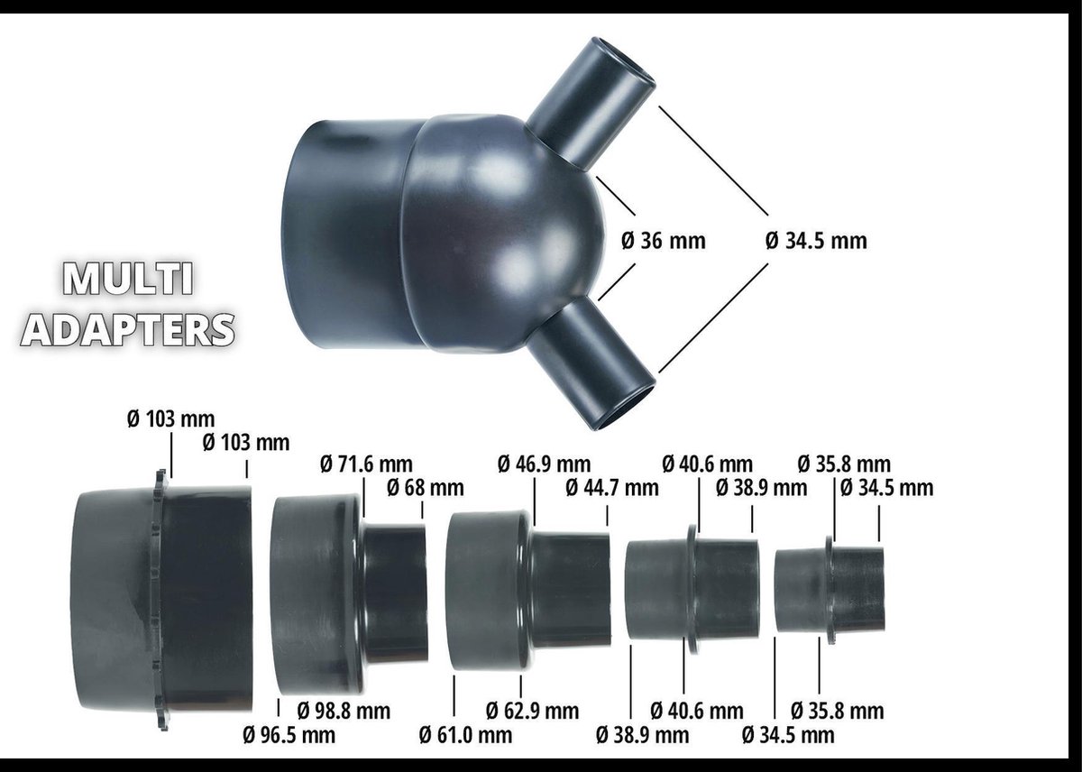 Einhell TE-VE 550/2 A - Afzuiginstallatie | 550W | 65L - 4304156