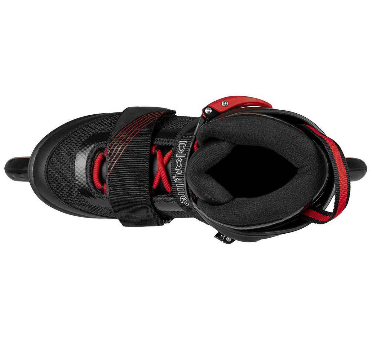 Playlife Inline Skates Gt Black 110/rood Heren Maat 39 - Zwart