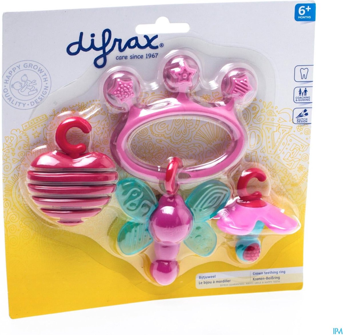 Difrax - Bijtjuweel - Bijtring - Bruin