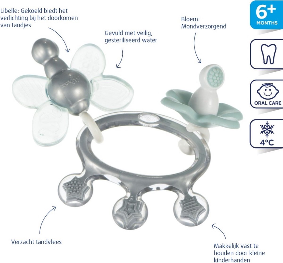 Difrax - Bijtjuweel - Bijtring - Bruin