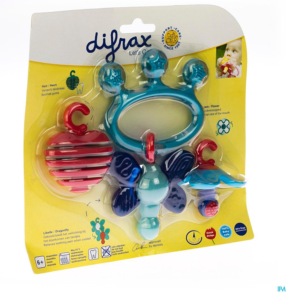 Difrax - Bijtjuweel - Bijtring - Bruin