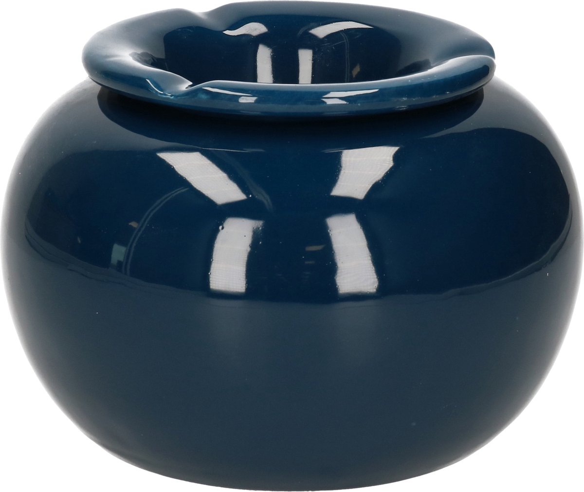 Terras Asbak/stormasbak Rond Keramiek 16 X 11 Cm - Asbakken - Blauw