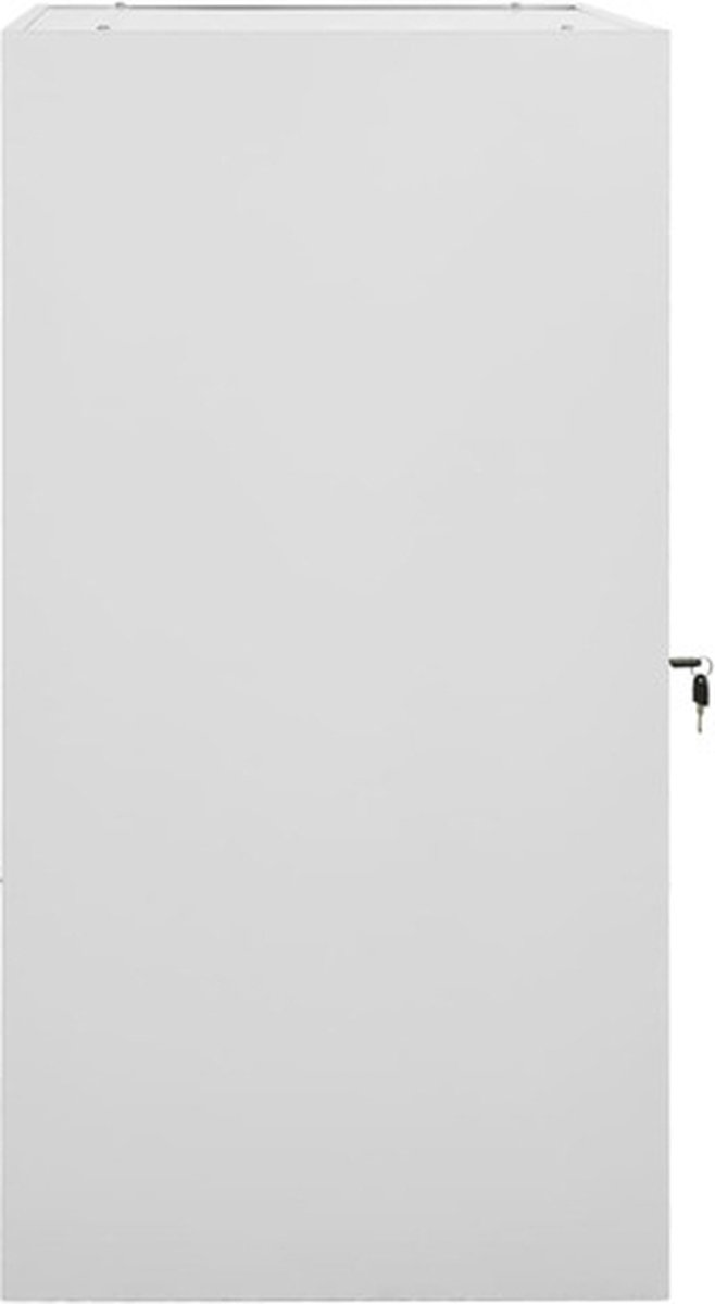 Vidaxl Zadelkast 53x53x105 Cm Staal Licht - Grijs
