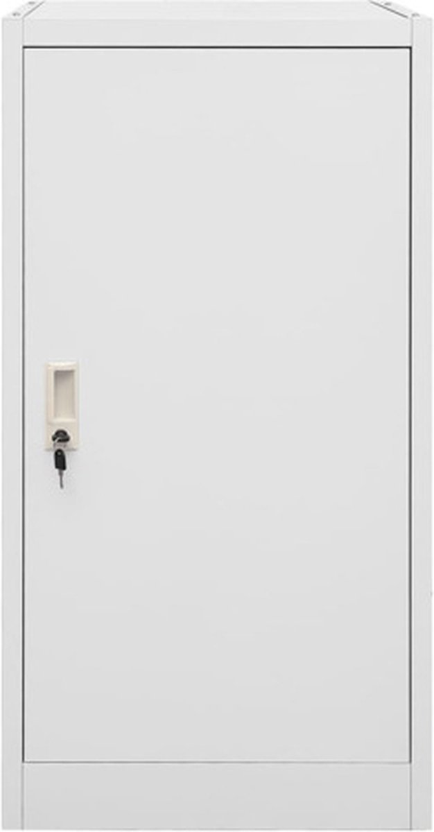 Vidaxl Zadelkast 53x53x105 Cm Staal Licht - Grijs