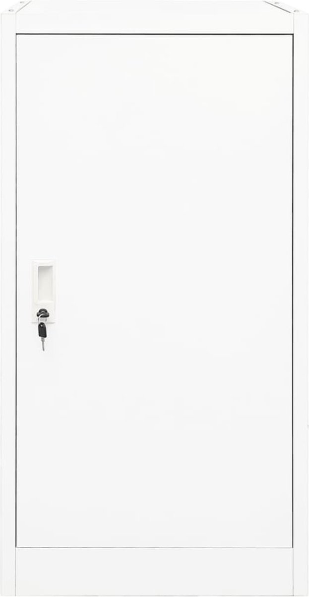 Vidaxl Zadelkast 53x53x105 Cm Staal Wit