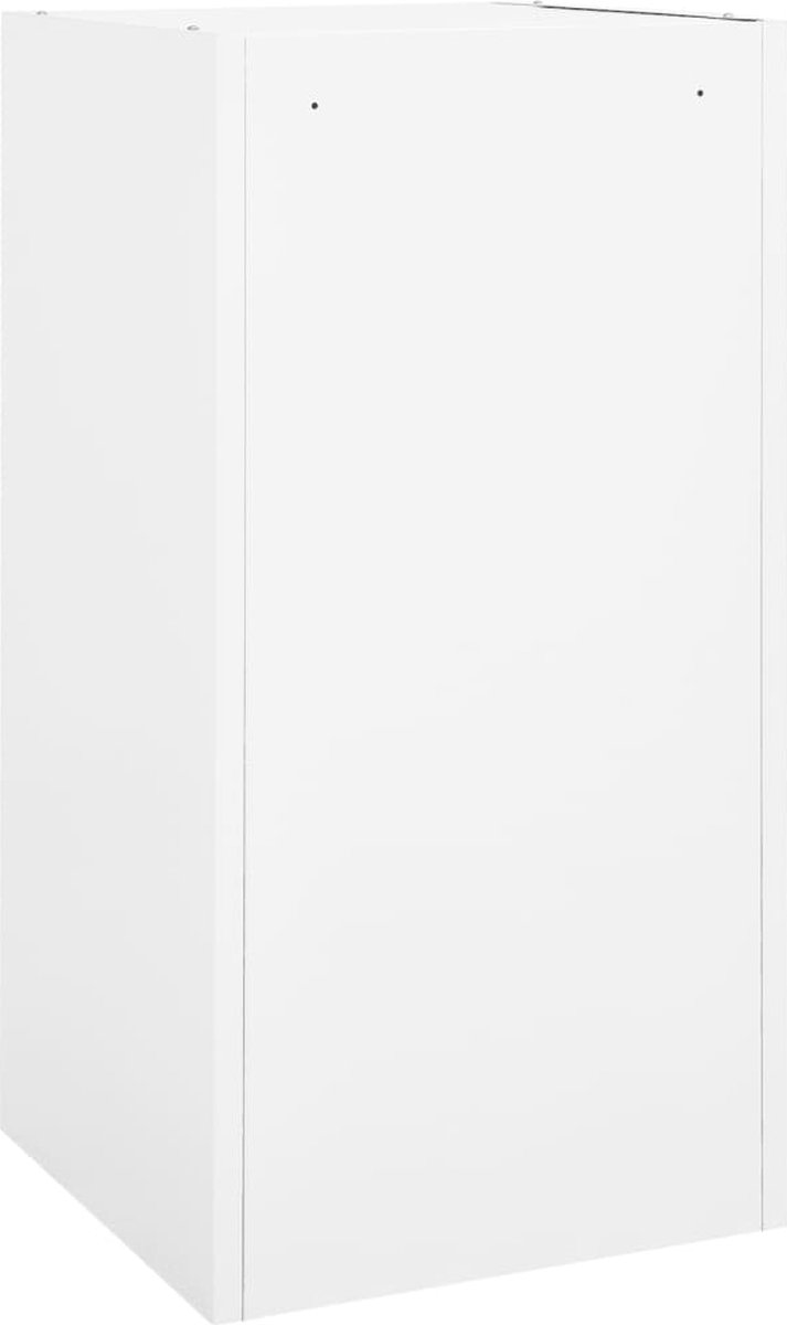 Vidaxl Zadelkast 53x53x105 Cm Staal Wit