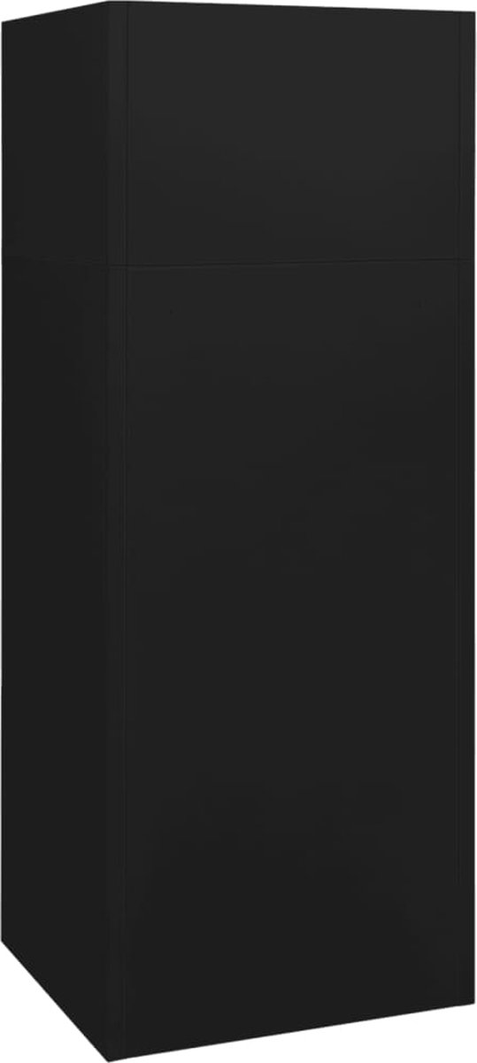 Vidaxl Zadelkast 53x53x140 Cm Staal - Zwart