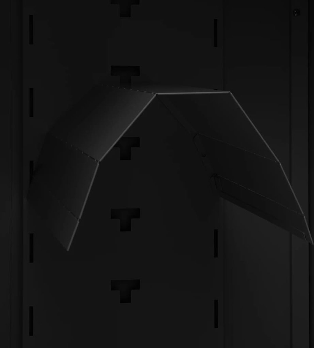 Vidaxl Zadelkast 53x53x140 Cm Staal - Zwart