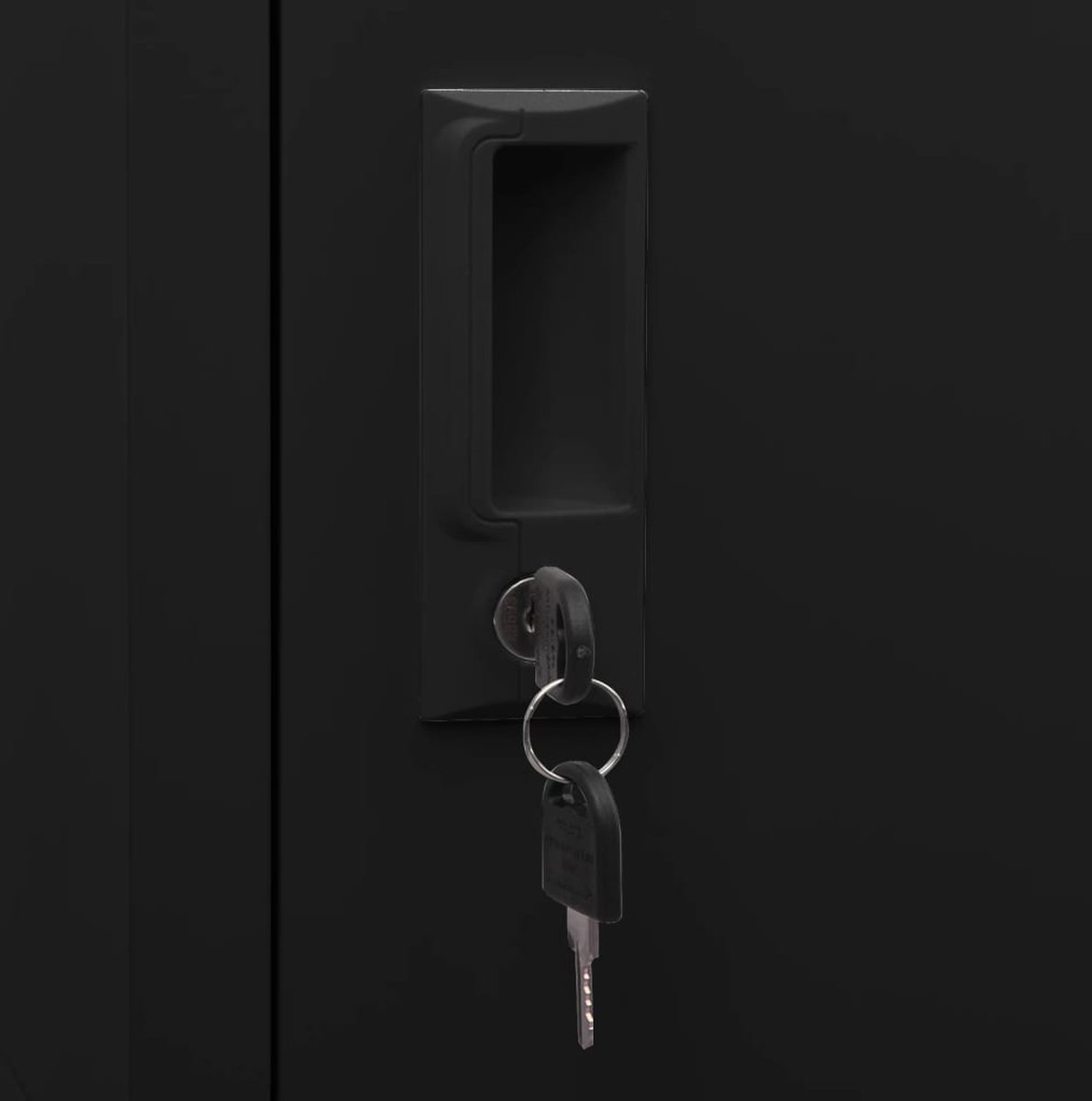 Vidaxl Zadelkast 53x53x140 Cm Staal - Zwart