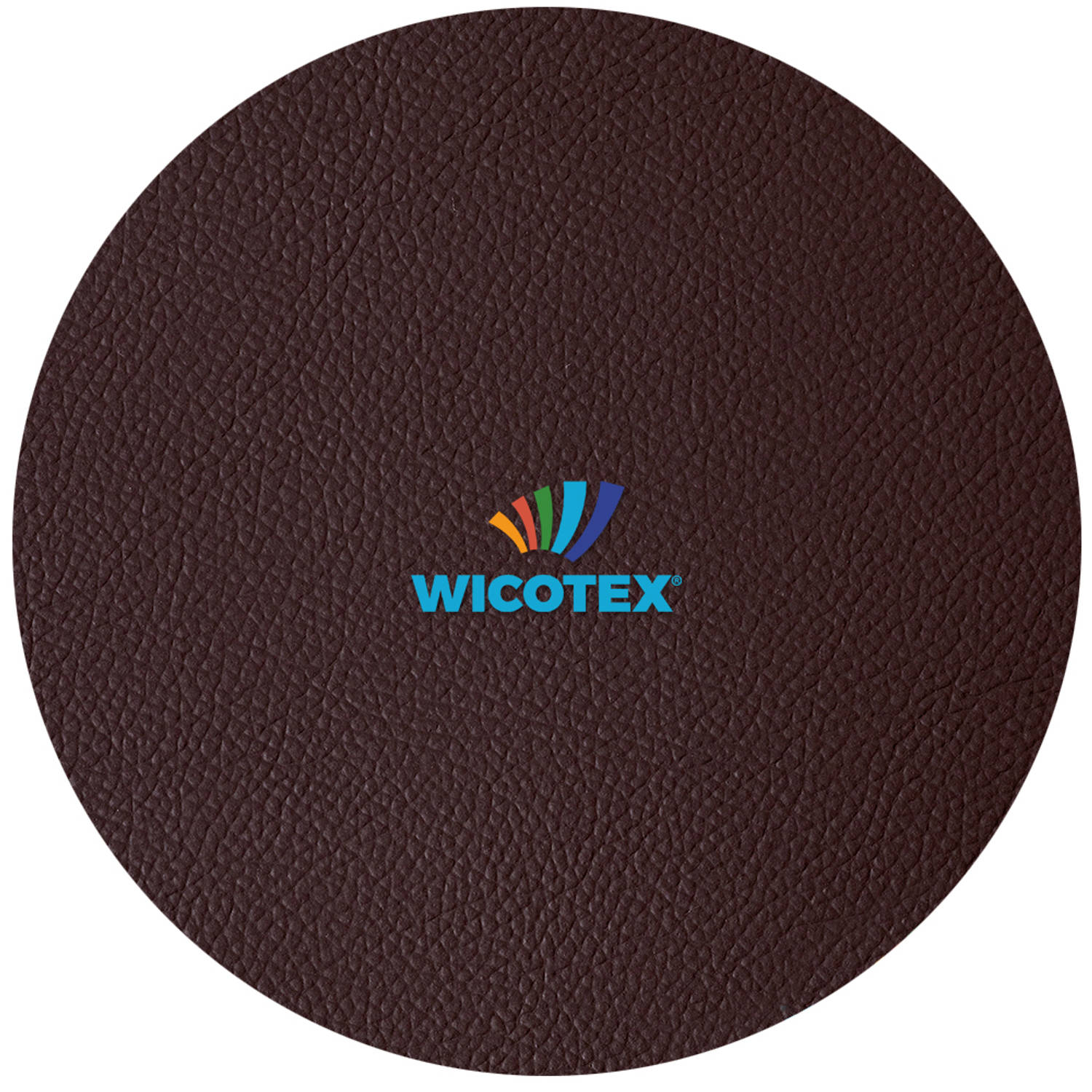 Wicotex Tafelkleed-leer-skai Leer- Moon Rond 140cm - Bruin