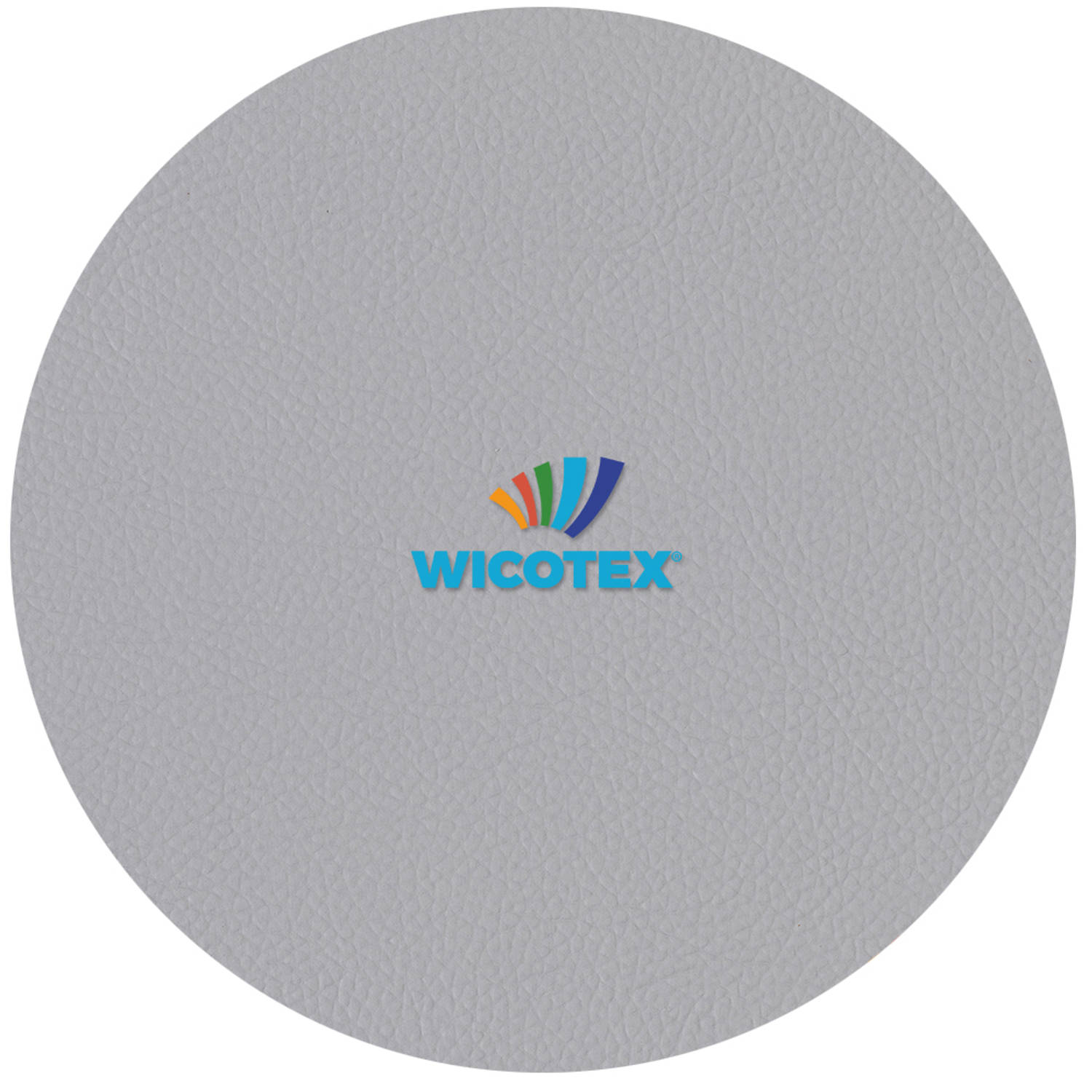 Wicotex Tafelkleed-leer-skai Leer- Moon Rond 140cm - Grijs