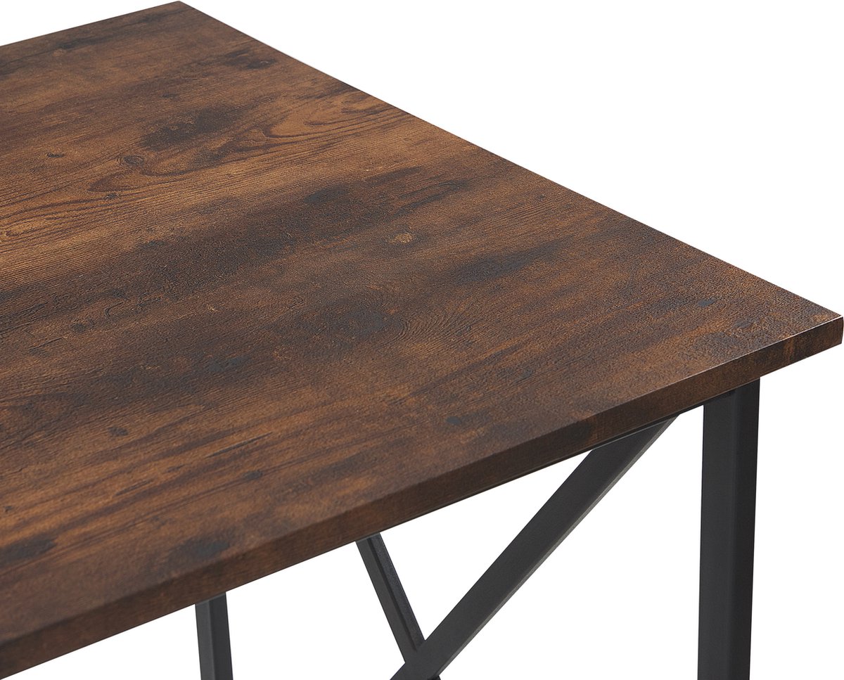 Beliani Futon - Bureau-donkere Houtkleur-mdf - Bruin