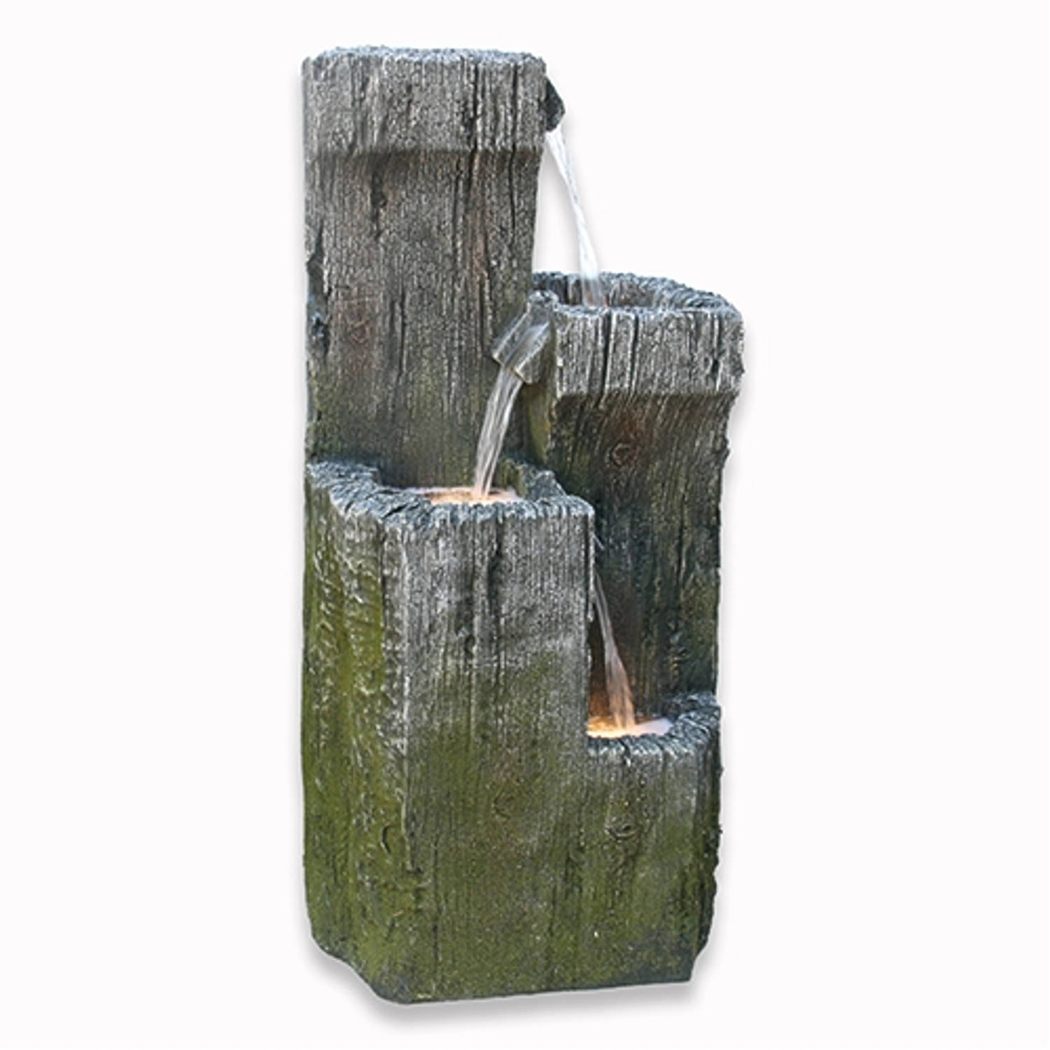 Buitengewoon de Boet Stone Lite Fontein Blau 46,5x42,5x90 Cm - Grijs