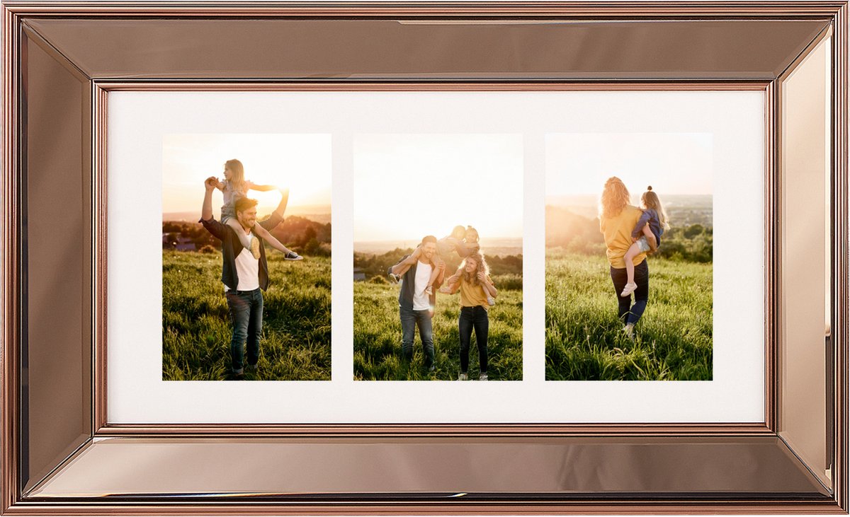 Beliani Dabola - Fotolijst-koper-glas