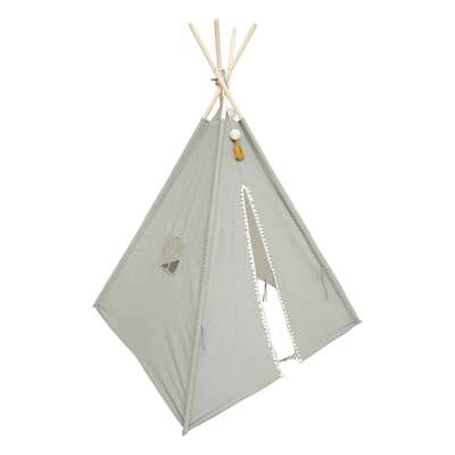 Atmosphera Tipi Speeltent Voor Kinderen - 120 X 120 X 160 Cm - Grijs - Wigwam - Speeltenten - Groen