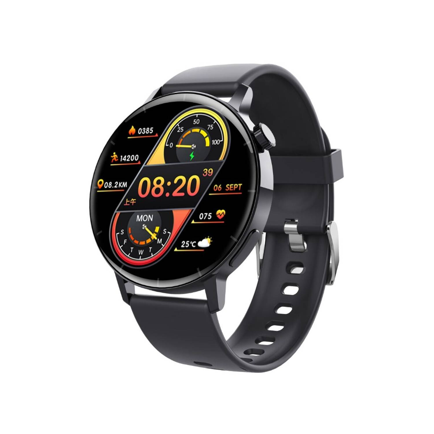 Smartwatch F22r-black - Zwart