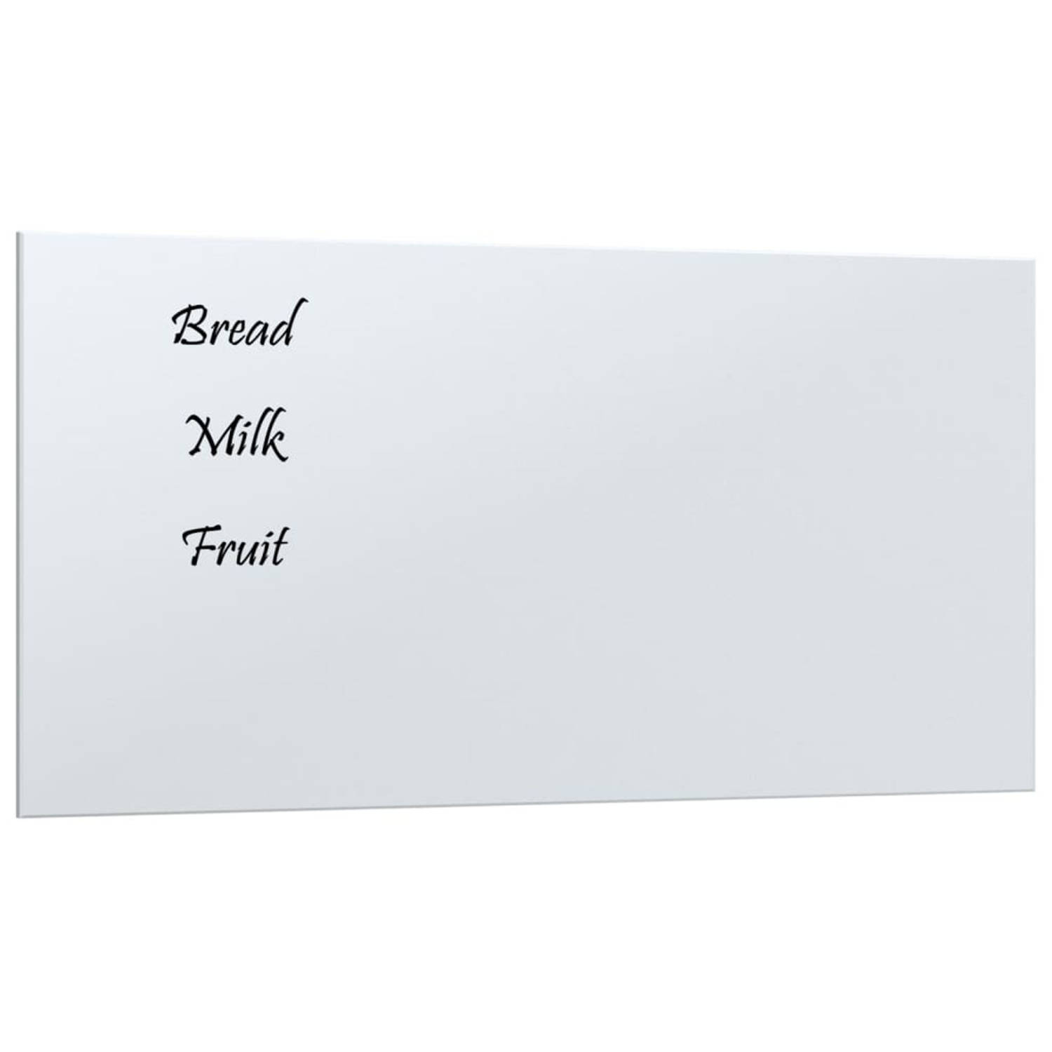 Vidaxl Magneetbord Voor Aan De Wand 60x30 Cm Gehard Glas Wit