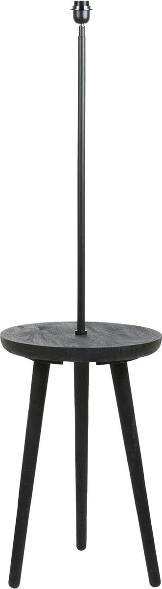 Light & Living - Bijzettafel+vloerlamp Tolfa - 40x40x135cm - Zwart