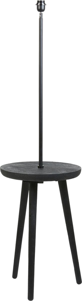 Light & Living - Bijzettafel+vloerlamp Tolfa - 40x40x135cm - Zwart