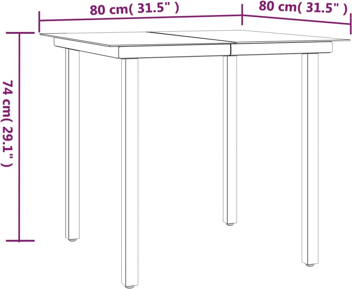 Vidaxl 3-delige Tuinset Met Kussens Poly Rattan - Zwart