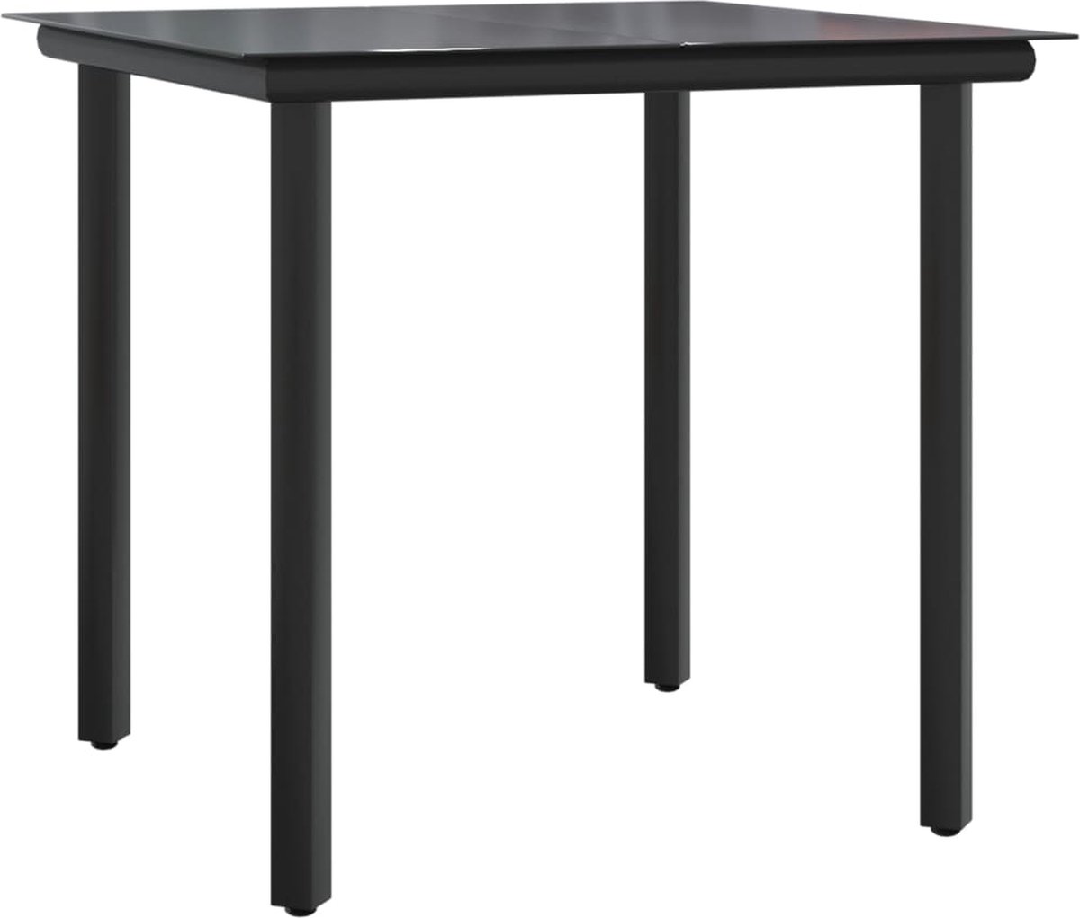 Vidaxl 3-delige Tuinset Met Kussens Poly Rattan - Zwart