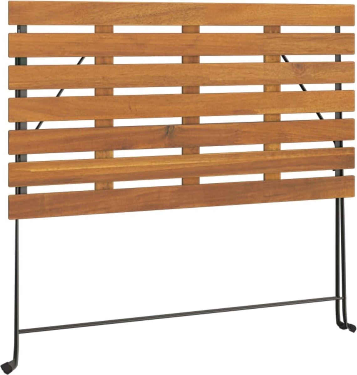 Vidaxl 5-delige Bistroset Inklapbaar Massief Acaciahout En Staal - Bruin