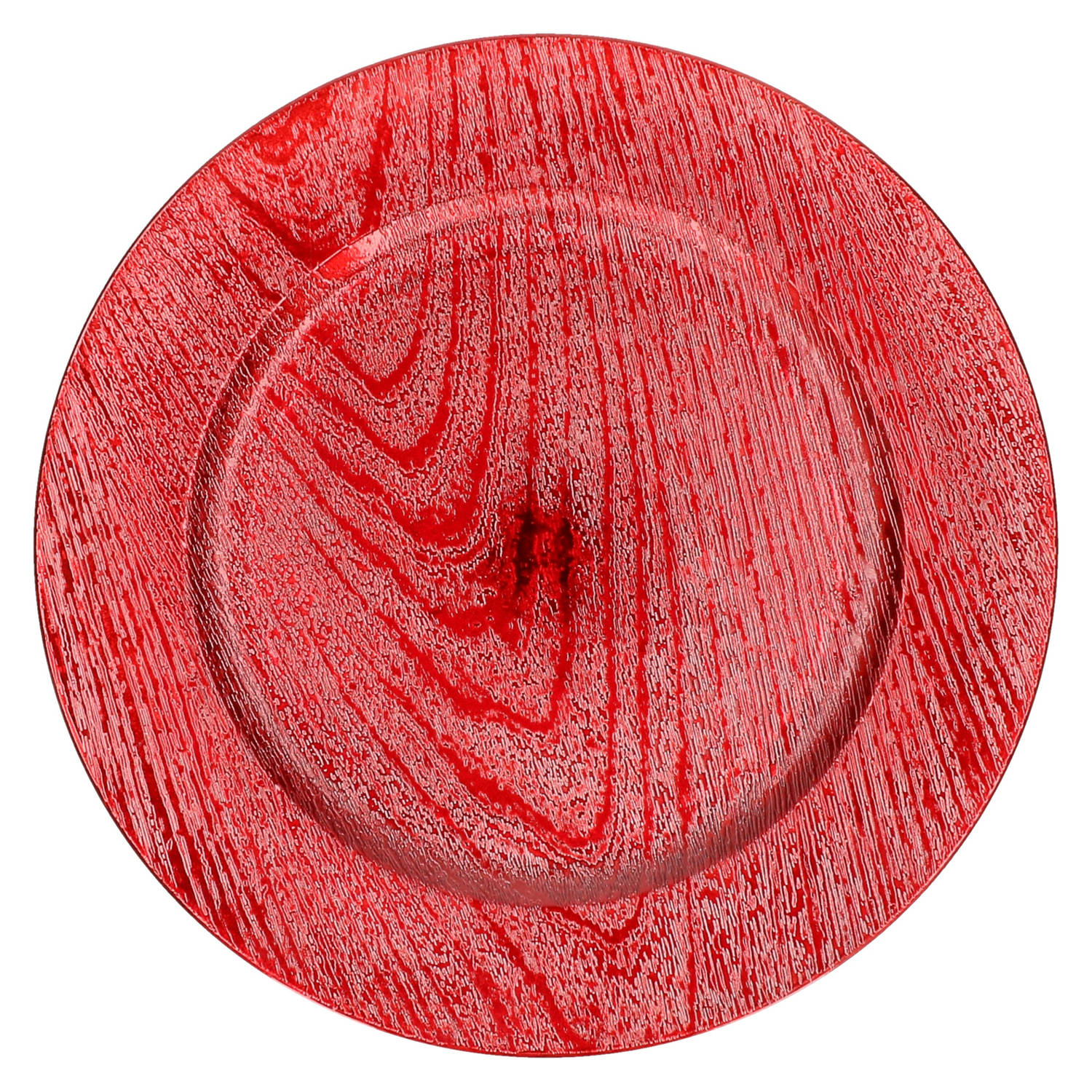 Gerim Kaarsenbord/onderbord Kunststof - 33 Cm - Kaarsenplateaus - Rood