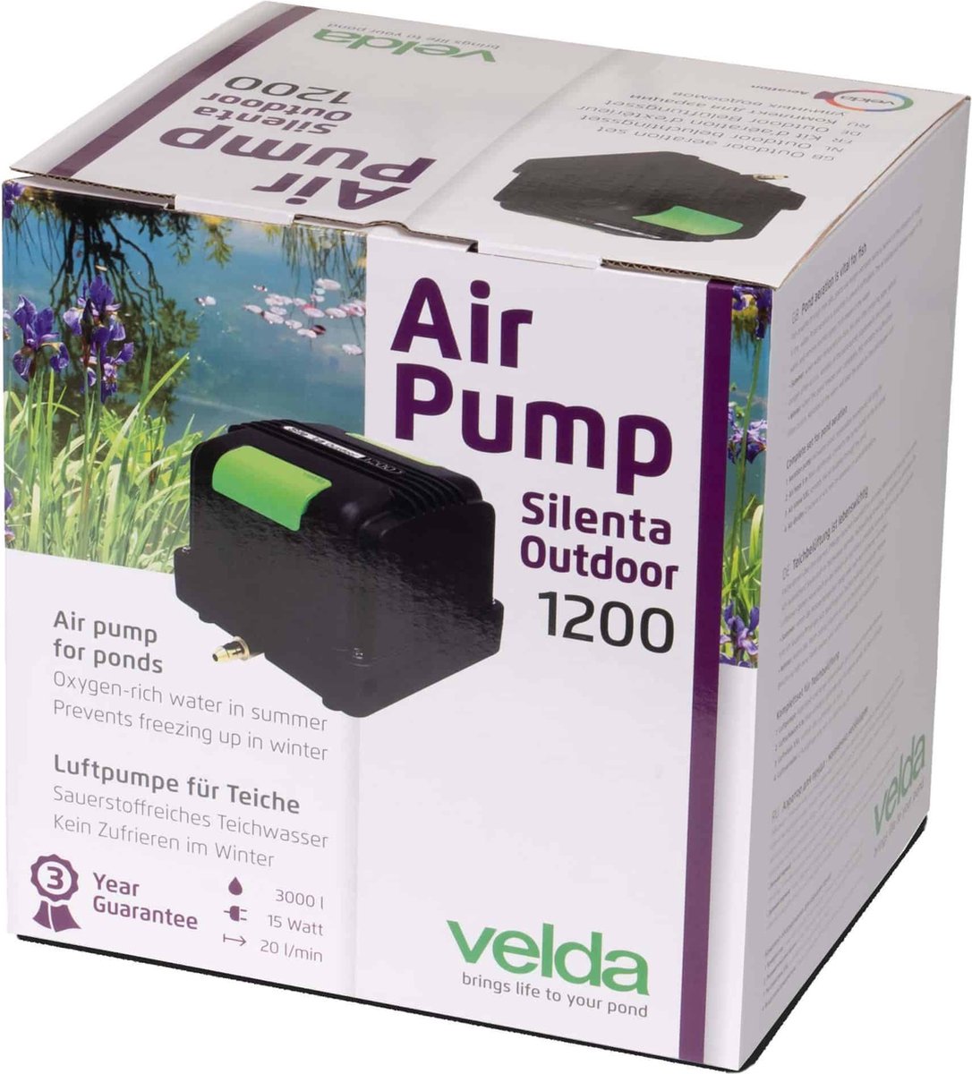 Velda Luchtpomp Silenta Pro 1200