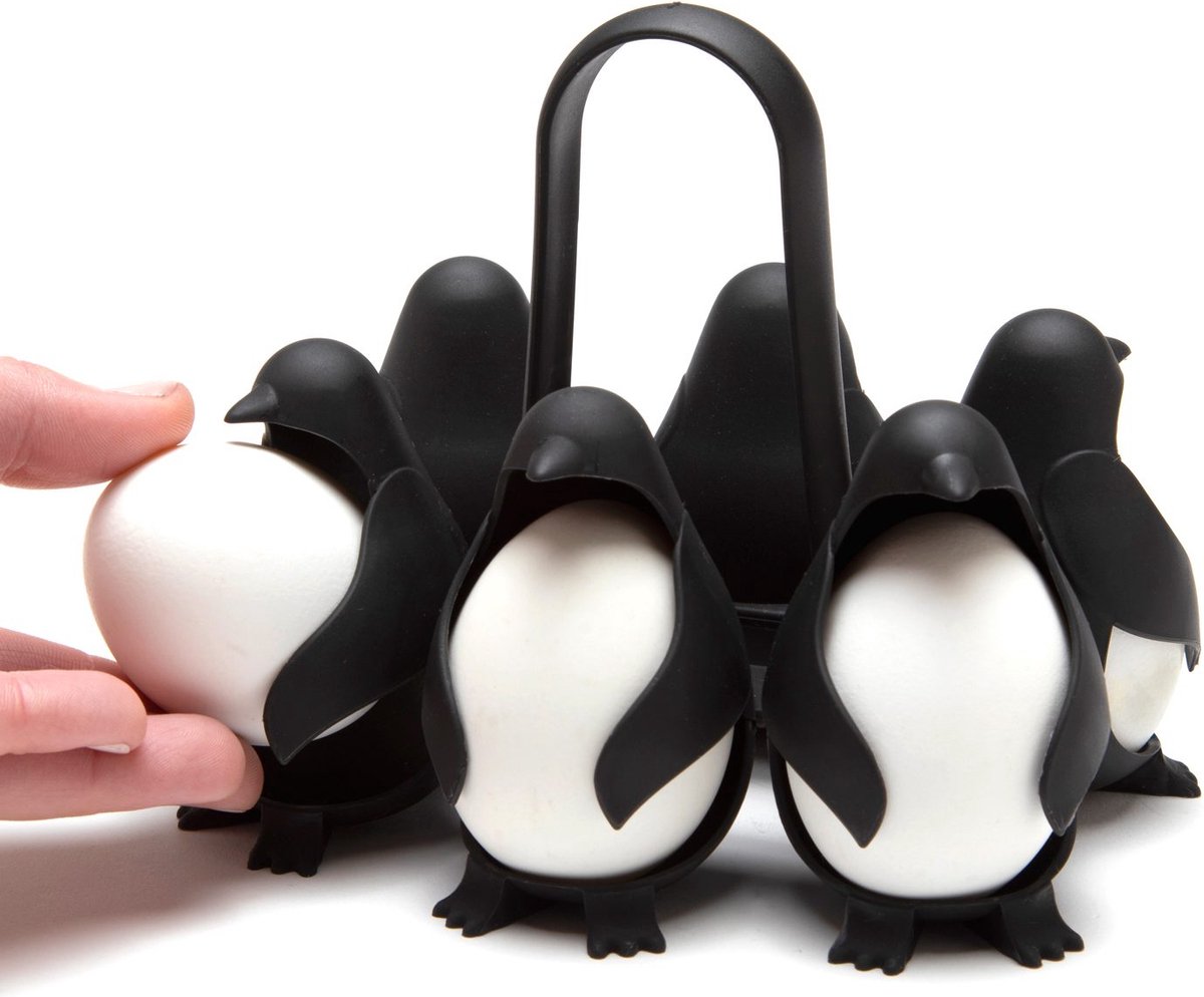 Peleg Design Eierhouder Egguins - Zwart