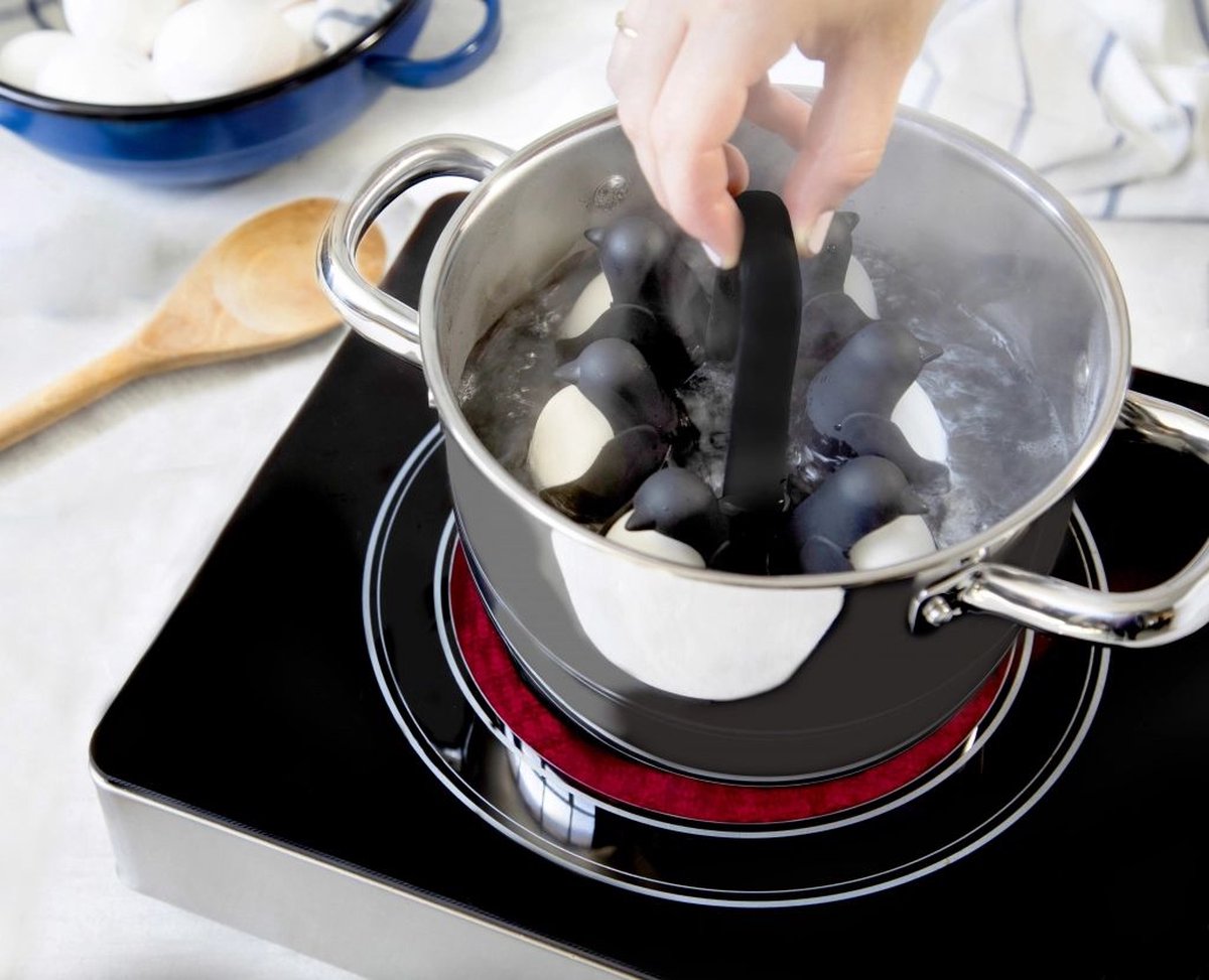 Peleg Design Eierhouder Egguins - Zwart