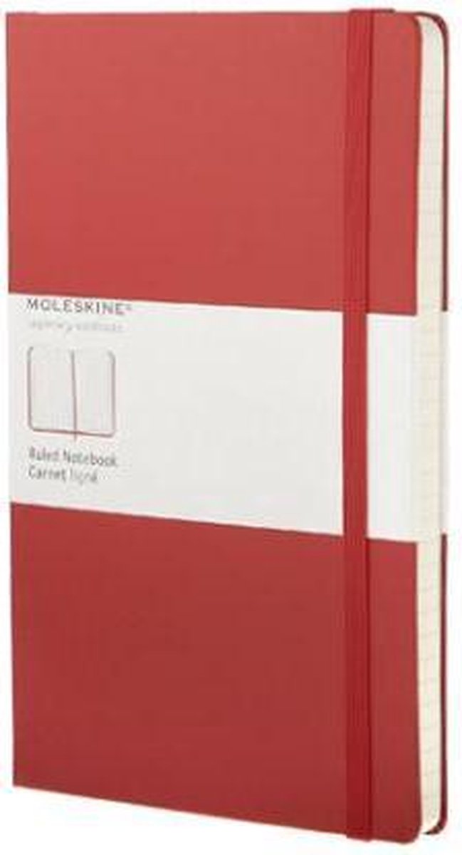Moleskine Classic Notebook - Large - Ruled - Red - Hard Cover