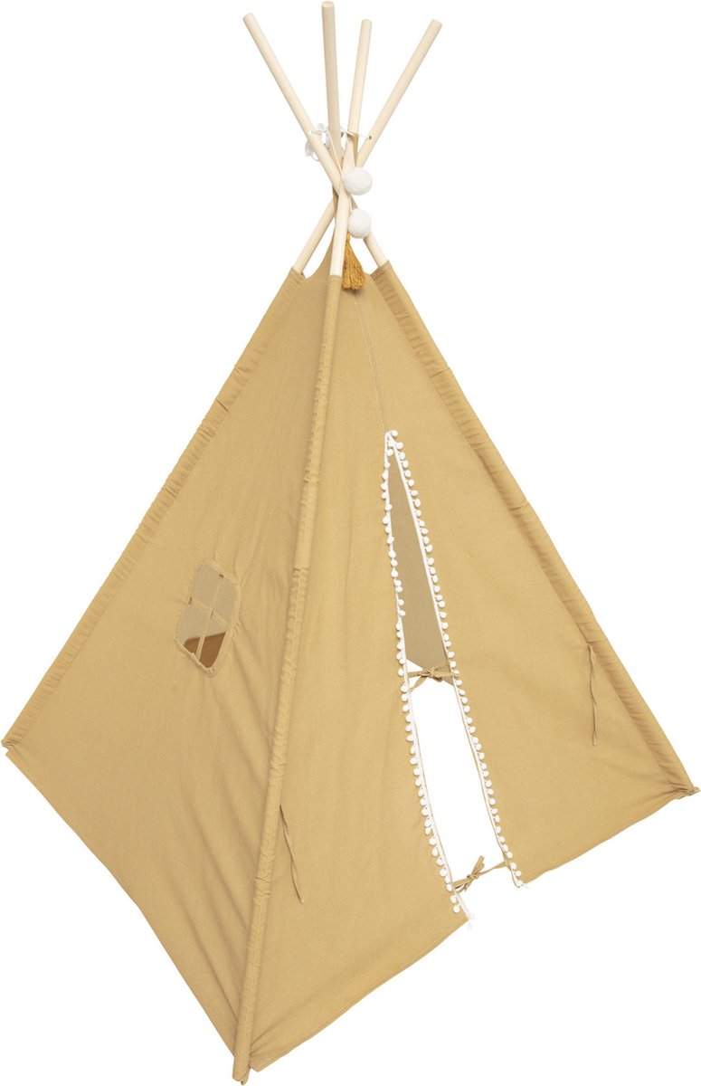 Atmosphera Tipi Speeltent Voor Kinderen - 120 X 120 X 160 Cm Wigwam - Speeltenten - Geel