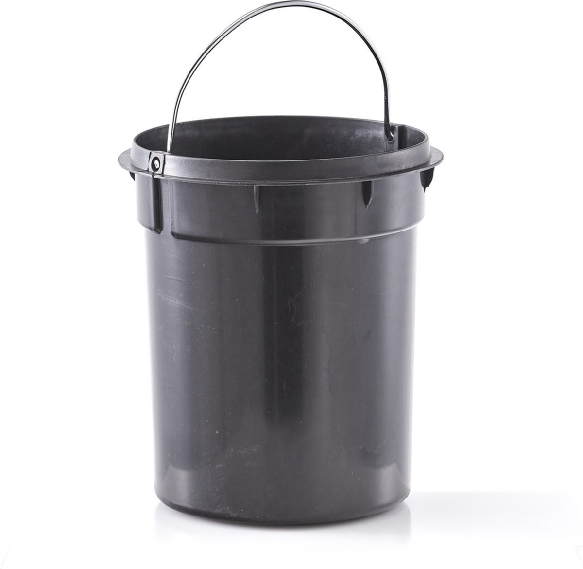 Zeller Prullenbak/pedaalemmer - Metaal - Bamboe Hout - 3l 17 X 24 Cm - Pedaalemmers - Zwart
