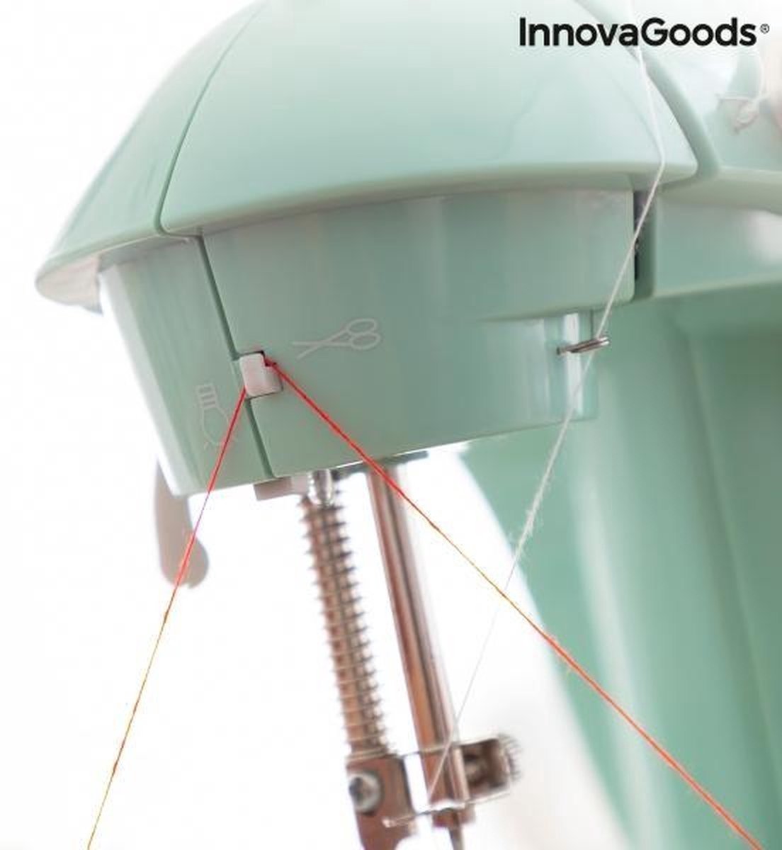 Innovagoods Mini Draagbare Naaimachine Met Led, Draadsnijder En Accessoires Sewny