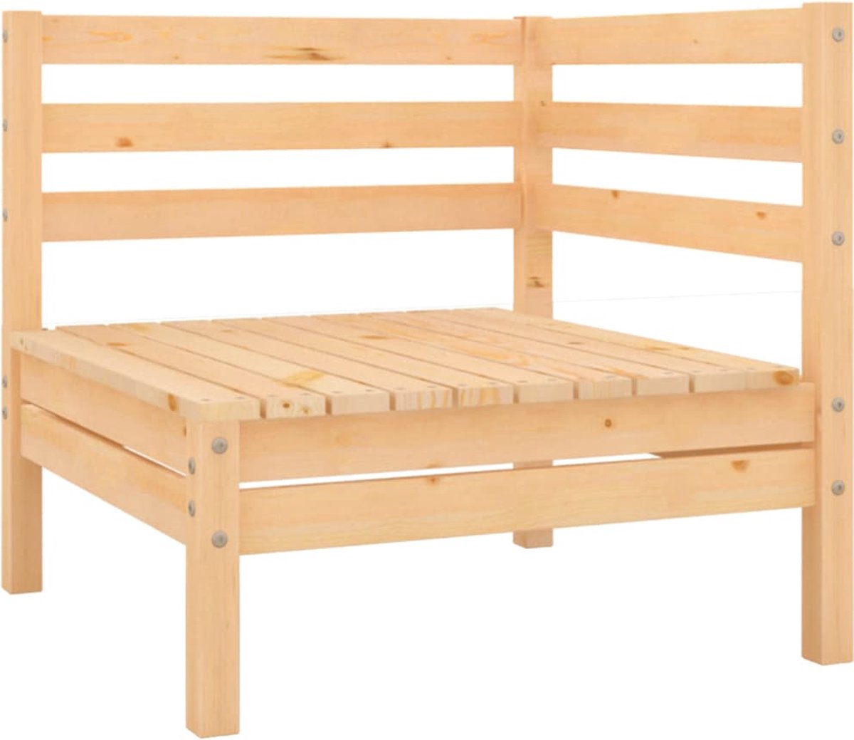 Vidaxl 7-delige Loungeset Massief Grenenhout - Bruin