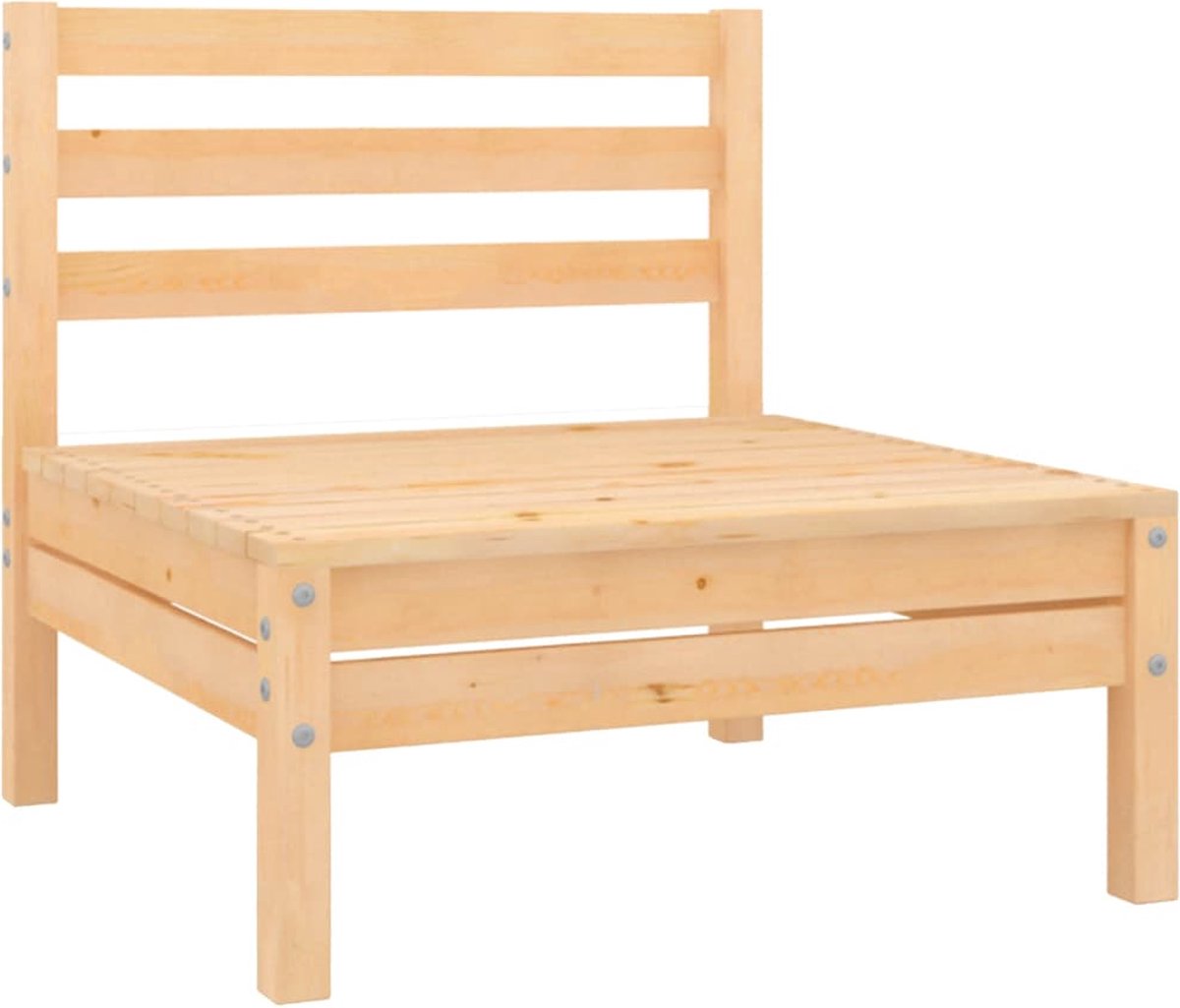 Vidaxl 7-delige Loungeset Massief Grenenhout - Bruin