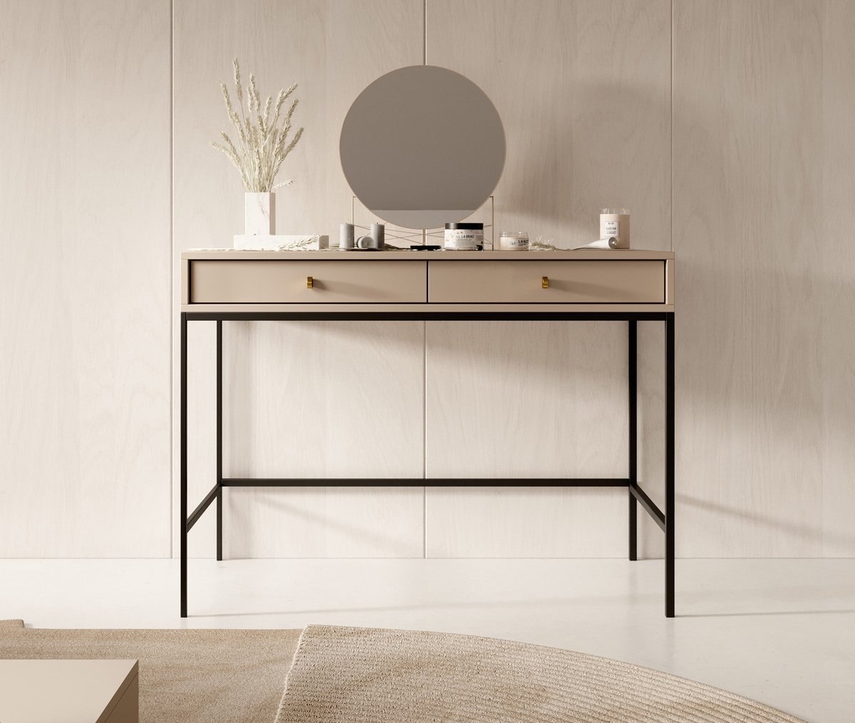 Meubella - Kaptafel Moreno 104 Cm - Beige