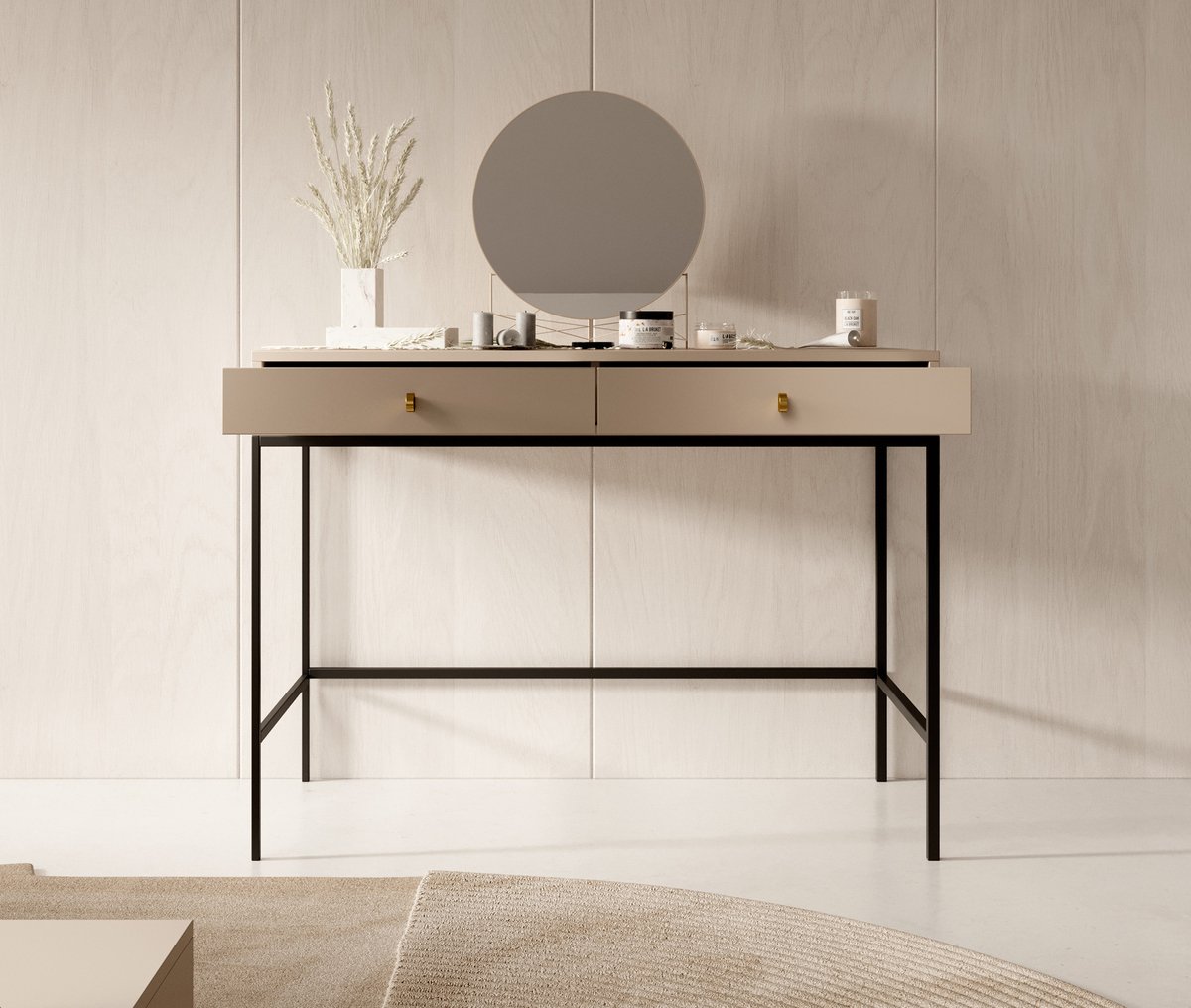 Meubella - Kaptafel Moreno 104 Cm - Beige