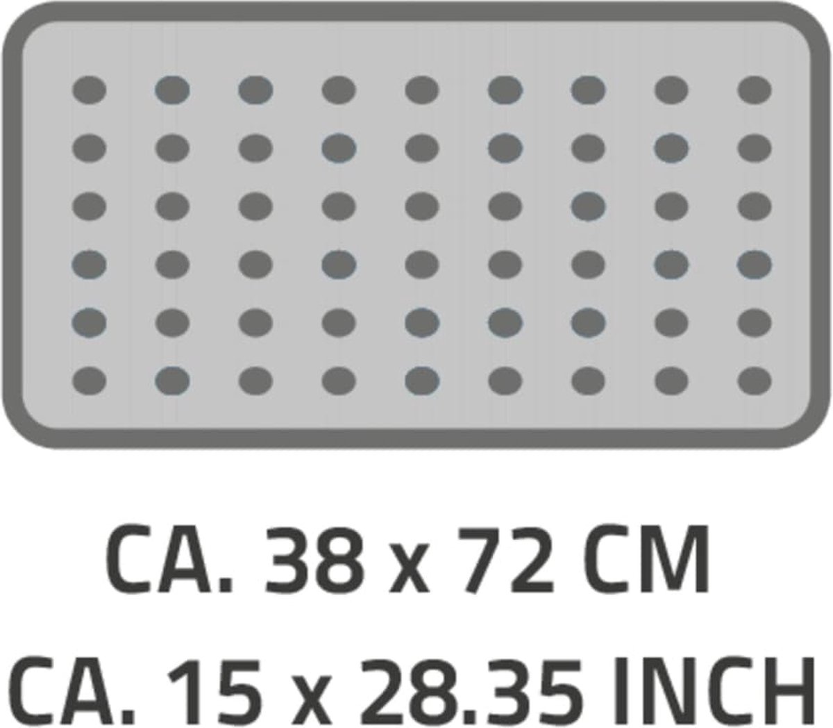 Ridder Badmat Zebra 38x72 Cm Wit En - Zwart